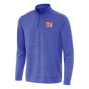�A���e�B�O�A �����Y �A�E�^�[ �W���P�b�g�E�u���]�� Men's Antigua Heatheroyal New York Giants Bright Quarter-Zip Top Heatheroyal �w�U�[
