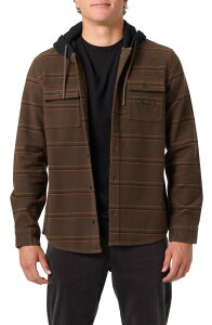 �I�j�[�� �����Y �g�b�v�X �V���c O'Neill Archer Hooded Button-Up Shirturkish Coffee �R�[�q�[
