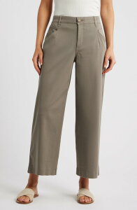 �E�B�b�g&�E�B�Y�_�� ���f�B�[�X �{�g���X ���M���X ���C�h���b�O �p���c Wit & Wisdom Wyatt Skyrise Crop Wide Leg Twill Pants Brindle Olive �I���[�u