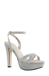�^�b�`�A�b�v ���f�B�[�X �V���[�Y �q�[�� �v���b�g�t�H�[�� �T���_�� Touch Ups Elena Platform Sandal Silver �V���o�[