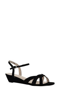 �^�b�`�A�b�v ���f�B�[�X �V���[�Y �q�[�� �T���_�� Touch Ups Lena Wedge Sandal Black �u���b�N