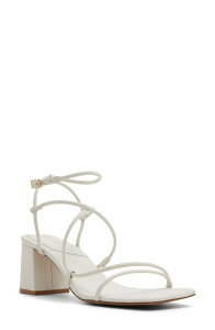 �A���h ���f�B�[�X �V���[�Y �q�[�� �T���_�� �A���N�� ALDO Harmonni Ankle Strap Sandal White �z���C�g