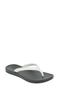 �I���J�C ���f�B�[�X �V���[�Y �T���_�� OluKai Uiki Wateresistant Flip Flop Bright White / Lava Rock �z���C�g