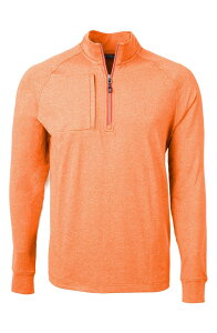 �J�b�^�[�A���h�o�b�N �����Y �A�E�^�[ �p�[�J�[�E�X�E�F�b�g �n�[�t�W�b�v Cutter & Buck Adapt Heather Quarter Zipullover College Orange Heather �w�U�[