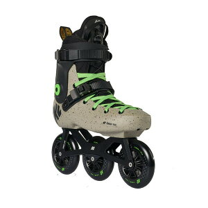 �P�[�c�[ ���f�B�[�X �V���[�Y �X�j�[�J�[ �q�[�� K2 Grid 110 3 Wheel Inline Skates for Men Women Adult, Unisex Street Fitness Roller Skate Blades Khaki/Green �O���[��