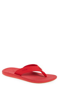 �I���J�C �����Y �V���[�Y �T���_�� OluKai Ki Flip Flop Bright Red / Red Lava ���b�h