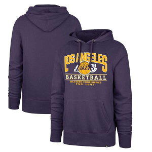 �t�H�[�e�B�[�Z�u�� �����Y �A�E�^�[ �p�[�J�[�E�X�E�F�b�g�[�� Men's '47 Purple Los Angeles Lakers Big & Tall Good Call Headline Pullover Hoodie Purple �p�[�v��