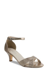 �^�b�`�A�b�v ���f�B�[�X �V���[�Y �q�[�� �T���_�� �A���N�� Touch Ups Clementine Kitten Heel Ankle Strap Sandal Champagne �V�����p��