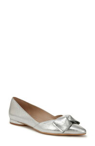 �i�`�����C�U�[ ���f�B�[�X �V���[�Y �p���v�X Naturalizer Havana Bow Pointed Toe Flat Silver �V���o�[