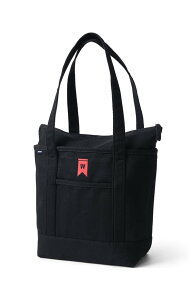 �����Y�G���h ���f�B�[�X �o�b�O Lands' End Zip Top Long Handle Canvas Tote Bag Black/Black �u���b�N