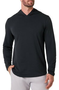 �g���r�X�}�q���[ �����Y �g�b�v�X T�V���c �W���[�W�[ TravisMathew Theater Series Hooded Long Sleeve Performance Jersey T-Shirt Black �u���b�N