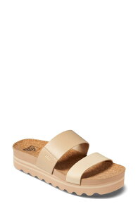 ���[�t ���f�B�[�X �V���[�Y �T���_�� �v���b�g�t�H�[�� Reef Cushion Vista Hi Platform Slide Sandal Oasis Duo