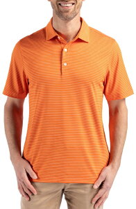 �J�b�^�[�A���h�o�b�N �����Y �g�b�v�X �|���V���c Cutter & Buck Forge Fine Line Stripe Recycled Blend Polo College Orange/White �z���C�g