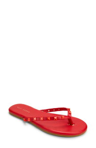 ���V�T���� ���f�B�[�X �V���[�Y �T���_�� Yosi Samra Rivington Stud Flip Flop Red ���b�h