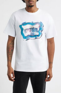 �A�C�X�N���[�� �����Y �g�b�v�X T�V���c ���S �O���t�B�b�N ICECREAM Chrome Logo Graphic T-Shirt Bleach White �z���C�g