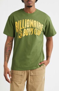 �r���I�l�A�{�[�C�Y�N���u �����Y �g�b�v�X T�V���c ���S �O���t�B�b�N Billionaire Boys Club Curve Logo Short Sleeve Graphic T-Shirt Cypress