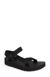 �e�o ���f�B�[�X �V���[�Y �T���_�� Teva Midform Universal Sandal Black Fabric �u���b�N