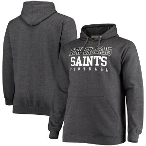 �t�@�i�e�B�N�X �����Y �A�E�^�[ �p�[�J�[�E�X�E�F�b�g�[�� Men's Fanatics Branded Heathered Charcoal New Orleansaints Big & Tall Practice Pullover Hoodie Heather Charcoal �`���R�[��
