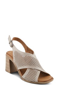 �X�v�����O�X�e�b�v ���f�B�[�X �V���[�Y �q�[�� �T���_�� Spring Step Luanca Slingback Sandal Stone �X�g�[��