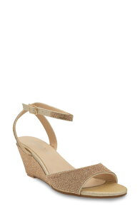 �^�b�`�A�b�v ���f�B�[�X �V���[�Y �q�[�� �T���_�� �A���N�� Touch Ups Moxie Ankle Strap Wedge Sandal Champagne �V�����p��