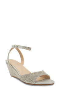 �^�b�`�A�b�v ���f�B�[�X �V���[�Y �q�[�� �T���_�� �A���N�� Touch Ups Moxie Ankle Strap Wedge Sandal Silver �V���o�[