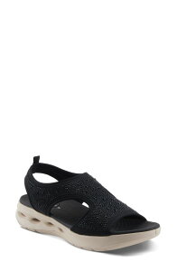 �t���N�T�X ���f�B�[�X �V���[�Y �T���_�� �v���b�g�t�H�[�� �A���N�� Flexus by Spring Step Gosselin Ankle Straplatform Wedge Sandal Black �u���b�N