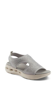 �t���N�T�X ���f�B�[�X �V���[�Y �T���_�� �v���b�g�t�H�[�� �A���N�� Flexus by Spring Step Gosselin Ankle Straplatform Wedge Sandal Grey �O���[
