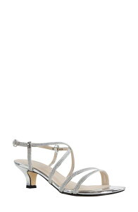 �^�b�`�A�b�v ���f�B�[�X �V���[�Y �q�[�� �T���_�� Touch Ups Maisie Kitten Heel Slingback Sandal Silver �V���o�[