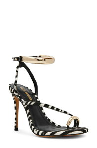 �X�e�B�[�u �}�f�� ���f�B�[�X �V���[�Y �T���_�� �A���N�� Steve Madden Tiankle Strap Sandal Zebra �A�j�}��
