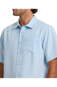 �N�C�b�N�V���o�[ �E�H�[�^�[ �}�� �����Y �g�b�v�X �V���c Quiksilver Waterman Centinela Short Sleeve Shirt Skyway