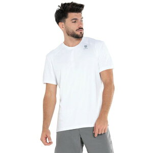 �P�[�X�C�X �����Y �g�b�v�X �V���c K-Swiss Icon Crew Mens Tennishirt White �z���C�g