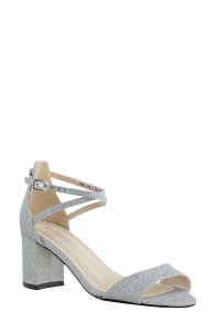 �^�b�`�A�b�v ���f�B�[�X �V���[�Y �q�[�� �T���_�� Touch Ups Jackie Block Heel Sandal Silver �V���o�[