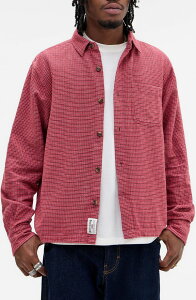 �A�[�o���A�E�g�t�B�b�^�[�Y �����Y �g�b�v�X �V���c BDG Urban Outfitters Check Button-Up Shirt Red ���b�h