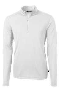 �J�b�^�[�A���h�o�b�N �����Y �A�E�^�[ �p�[�J�[�E�X�E�F�b�g �n�[�t�W�b�v Cutter & Buck Virtue Piqu Recycled Blend Quarter Zipullover White �z���C�g