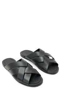 �W�����o���x�C�g�X �����Y �V���[�Y �T���_�� John Varvatos Merida Slide Sandal Black �u���b�N