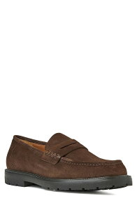 �A�N�A�^���A �����Y �V���[�Y ���[�t�@�[ Aquatalia Blake Wateresistant Penny Loafer Dark Brown Suede �u���E��