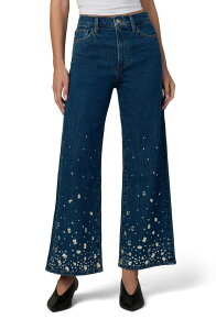 �W���[�Y ���f�B�[�X �{�g���X �f�j���p���c ���C�h���b�O �A���N�� �W�[���Y Joe's The Mia Stonembellished Ankle Wide Leg Jeans Crystal Sky �X�g�[��