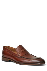 �u���[�m�}�O�� �����Y �V���[�Y ���[�t�@�[ Bruno Magli Severino Apron Toe Loafer Cognacalf
