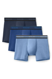 トミージョン メンズ アンダーウェア ボクサーパンツ Tommy John 3-Pack Comfort Micro 4-Inch Boxer Briefs Dress Blues/Blue Quartz/Dutch Canal ブルー