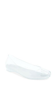 �W�F�t���[ �L�����x�� ���f�B�[�X �V���[�Y �p���v�X Jeffrey Campbell Fixed Splitoe Jelly Flat Clear