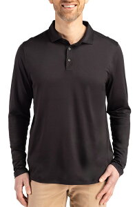 �J�b�^�[�A���h�o�b�N �����Y �g�b�v�X �|���V���c Cutter & Buck Coastlinepicomfort Long Sleeve Polo Black �u���b�N