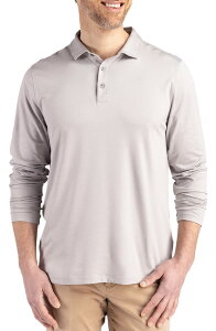 �J�b�^�[�A���h�o�b�N �����Y �g�b�v�X �|���V���c Cutter & Buck Coastlinepicomfort Long Sleeve Polo Concrete