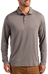 �J�b�^�[�A���h�o�b�N �����Y �g�b�v�X �|���V���c Cutter & Buck Coastlinepicomfort Long Sleeve Polo Elemental Grey �O���[