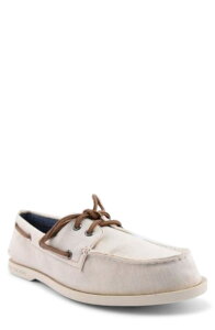 �X�y���[ �����Y �V���[�Y �X���b�|���E���[�t�@�[ Sperry Authentic Originalite Boat Shoe Cream �N���[��