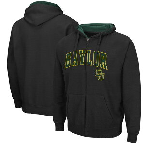 �R���V�A�� �����Y �A�E�^�[ �p�[�J�[�E�X�E�F�b�g ���S Men's Colosseum Black Baylor Bears Arch & Logo 3.0 Full-Zip Hoodie Black �u���b�N