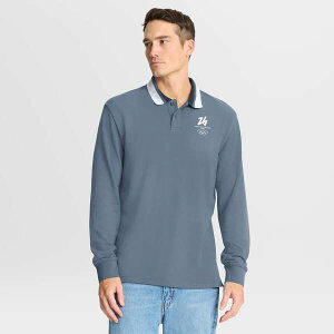 �t�@�i�e�B�N�X �����Y �g�b�v�X �|���V���c Men's Fanatics Blue Milano Cortina 2026 Winter Olympics Tipped Long Sleeve Polo Blue �u���[