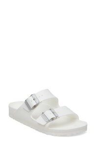 �r���P���V���g�b�N ���f�B�[�X �V���[�Y �T���_�� Birkenstock Arizona Stealth BuckleVA Slide Sandal White �z���C�g