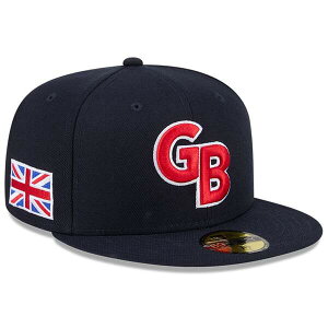 �j���[�G�� �����Y �A�N�Z�T���[ �X�q Men's New Era Navy Great Britain Baseball 2026 World Baseball Classic 59FIFTY Fitted Hat Navy �l�C�r�[
