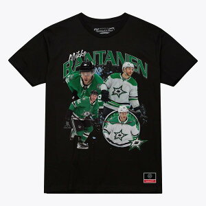 �~�b�`�F��&�l�X �����Y �g�b�v�X T�V���c Men's Mitchell & Ness Mikko Rantanen Black Dallastars Player Collage T-Shirt Black �u���b�N