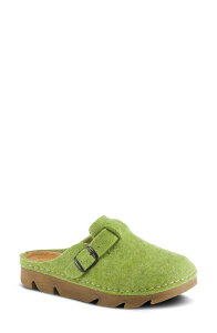 �t���N�T�X ���f�B�[�X �V���[�Y �q�[�� Flexus by Spring Step Clogger Mule Green �O���[��